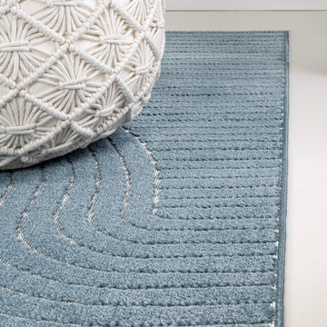 Skagen Minimalist Curve Geometric Area Rug